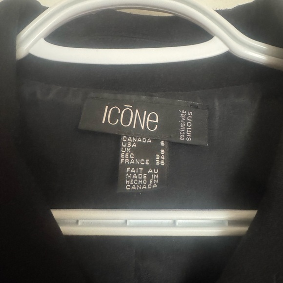 Simons Black Pea Coat Classic Design - Picture 2 of 2